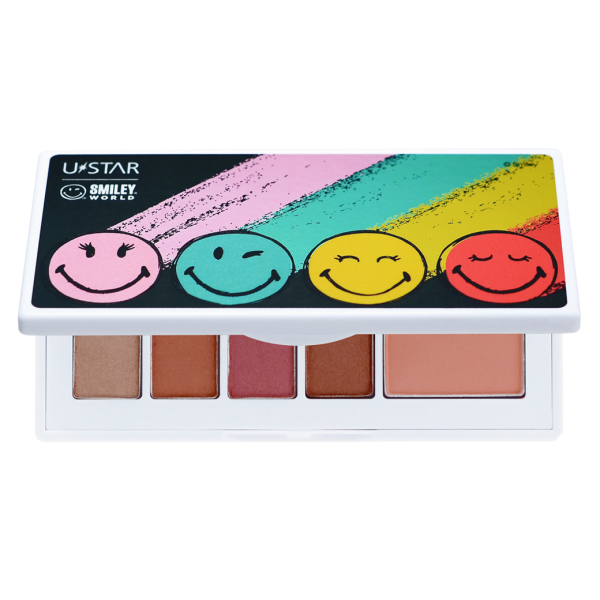 USTAR SMILEYWORLD BLINK BLINK EYE BLUSHER PALETTE